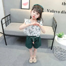 Girls Clothes Set New Summer Fashion Sleeveless T-shirt+Shorts 2Pcs for Girl Children Kids Clothing Set Suit for 1-6 Years - M & M Global