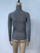 Autumn New Turtleneck basic Knitted Pullovers High-End Sense Temperament Long Sleeve Sweaters Fashion Slim Fit Bottoming Tops