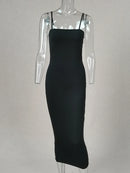 JZ461 New Summer Women's Dress Long Sling Dresses Club Sexy Suspender Dress