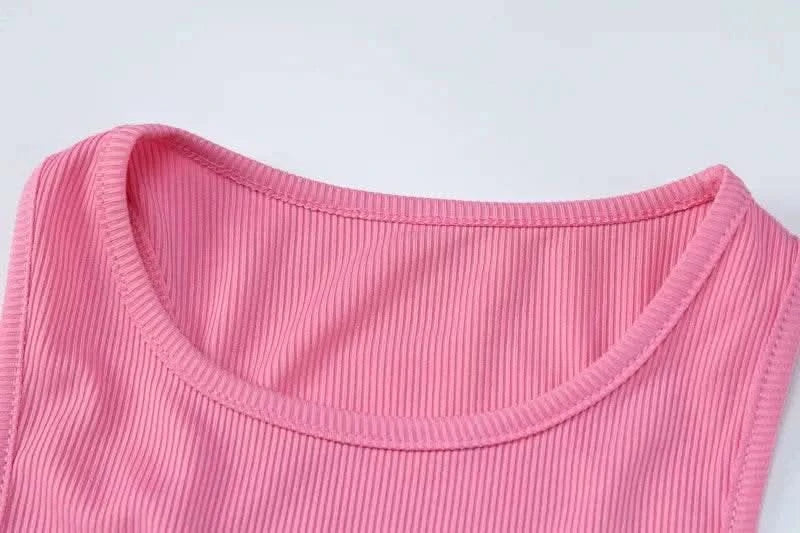 Dulzura Women Fashion 2024 Autumn Sleeveless Club Streetwear Bodycon Pink Pencil Long Dress Wholesale Items For Business - M & M Global