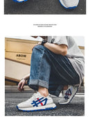 New men's trendy versatile casual sports shoes, men's thick-soled lightweight non-slip breathable trendy shoes кроссовки мужские - M & M Global