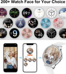 Smart Watches for Women,1.32" HD Fitness Tracker Watch with Answer/Make Call,AI Voice Control,Heart Rate/Calories/SpO2