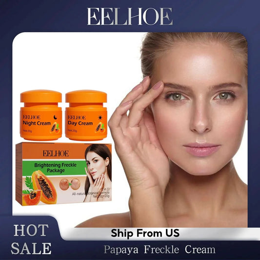 Papaya Day Night Cream Remove Dark Spots Melanin Black Dots Melasma Remover Anti Pigmentation Brighten Whitening Freckle Cream - M & M Global