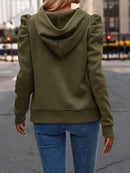 New Autumn Gothic Style Casual Long-Sleeved Hooded Short Sweater Jacket Women Fashion Zipper Sports Hoodies Y2K Sweatshirt