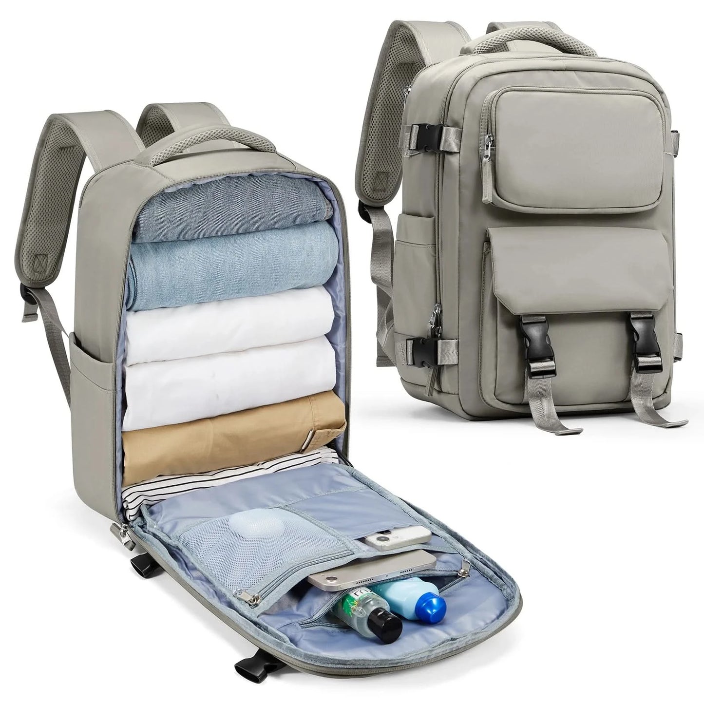Travel Bakcpack for Women Reinforced Waterproof Notebook Backpack 45x36x20 Men Casual School Bakcpack Flight Cabin Bag 40x20x25 - M & M Global