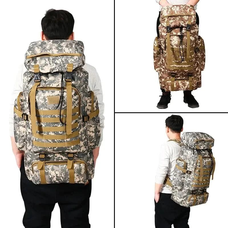 Rilibegan Men Travel Backpack Tactical Climbing Outdoor Hiking Camouflage Multifunctional Bag Men Backpack - M & M Global
