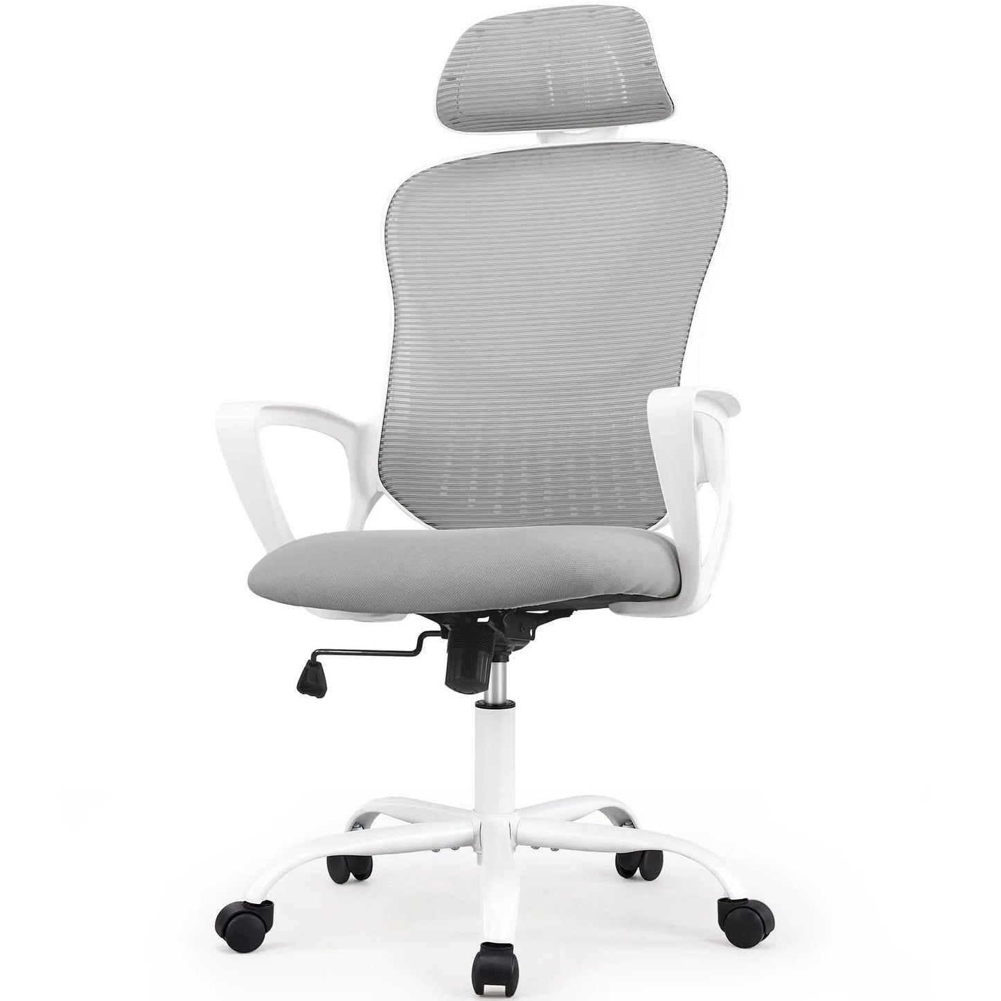 JHK Ergonomic Mesh Fixed Armrest Living Room Rocking Gaming Chair Adjustable Headrests Comfortable Lumbar Support For Home