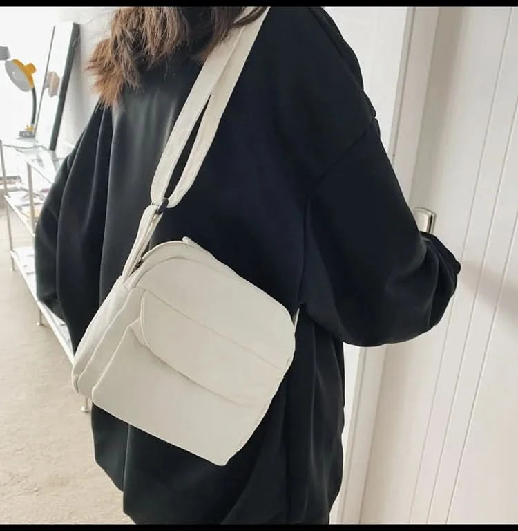 Fashion Small Canvas Crossbody Bags for Women 2025 Mini Shoulder Phone Purse Girl Student Cotton Cloth Mini Female Handbags Flap - M & M Global