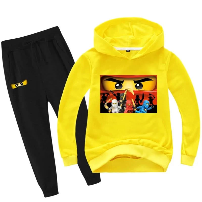 2-13 years Spring Autumn Children Clothing Sets  Kids Clothes Baby Boys Hoodies Pants 2 Pcs Set Tracksuit Anime Outwear Coat - M & M Global