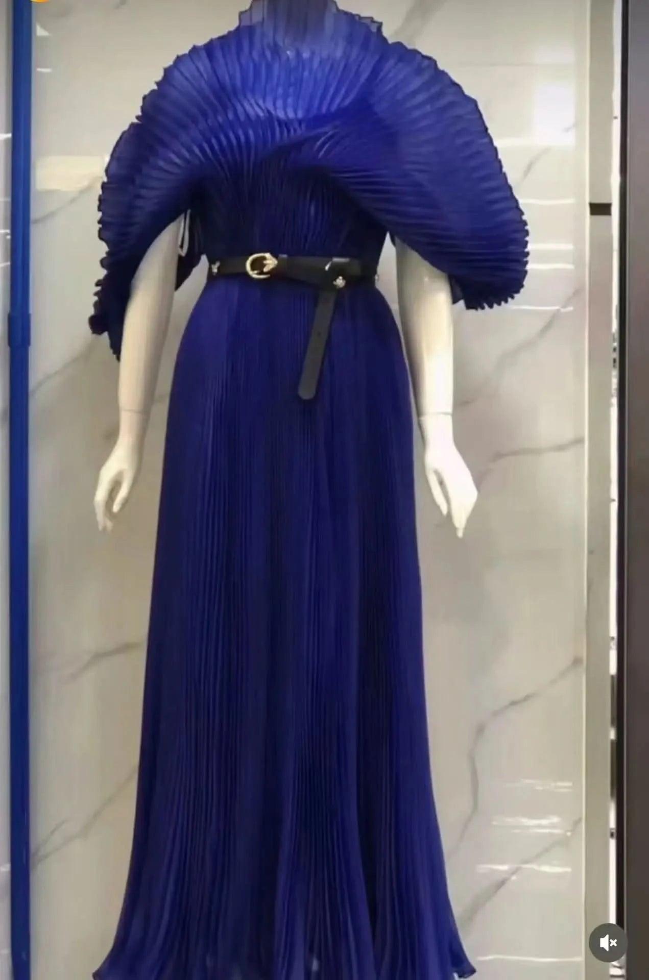YUDX Pleated 2024 Fall New Handmade Pleated Women's Dresses Loose Plus Size Women's High Smocked Dress Long Dress - M & M Global