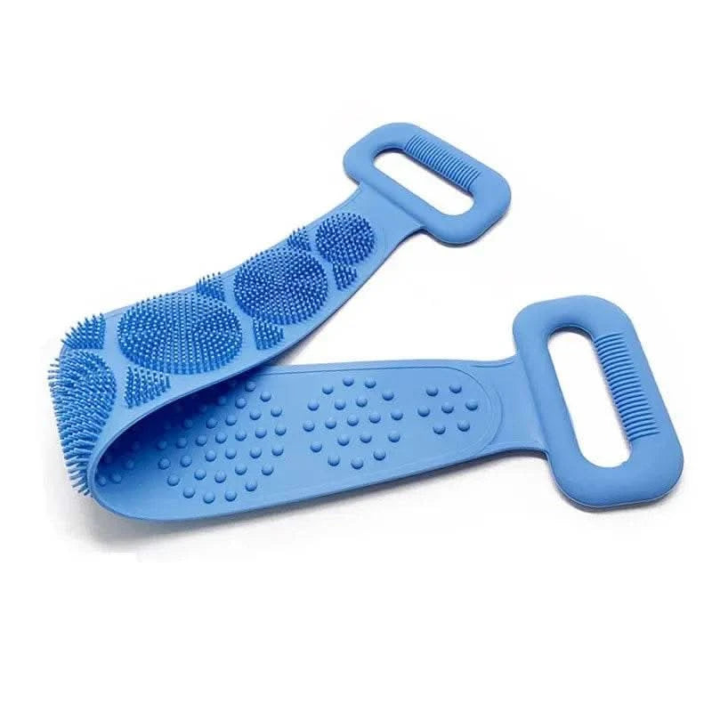 Body Sponge Silicone Brushes Bath Towels Scrubber Rubbing Back Peeling Massage Shower Belt Extended Skin Clean Brushes - M & M Global