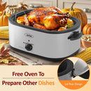 Electric Roaster,28 Quart Roasting Oven with Self-Basting Lid Removable Pan,Turkey Roaster Oven with 150 to 450F Temperature Con - M & M Global