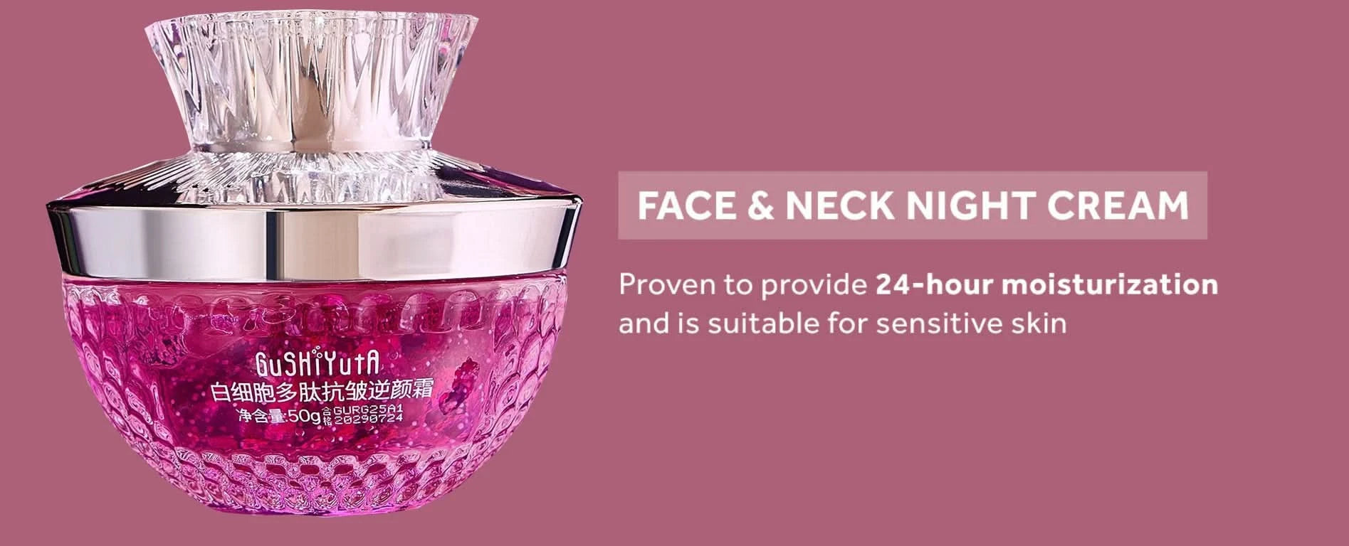 Multi Action Face & Neck Skin Tightening White Blood Cell Peptide Anti Aging Face Cream Skin Firming Night Cream Wrinkle Repair - M & M Global