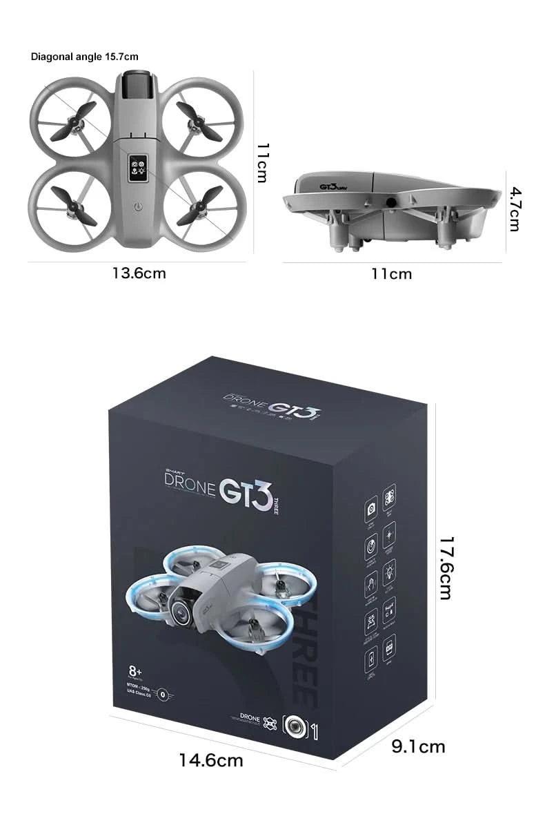 Original GT3 8K GPS Professional RC Drone Aerial Photography Remote Control Aircraft 5G HD Dual Camera Quadcopter Toys UAV Gifts - M & M Global