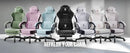 Dowinx Gaming Chair Fabric with Pocket Spring Cushion, High Back Ergonomic Computer Chair with Footrest for Adults