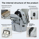Fashionable large capacity multi pocket multifunctional outdoor travel backpack, handbag hiking bag suit - M & M Global
