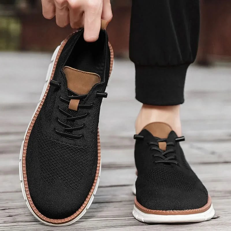 YRZL Men Casual Sports Shoes Anti Slip Wear-Resistant Breathable Cushioning Color Blocking Design Versatile Casual Sports Shoes - M & M Global