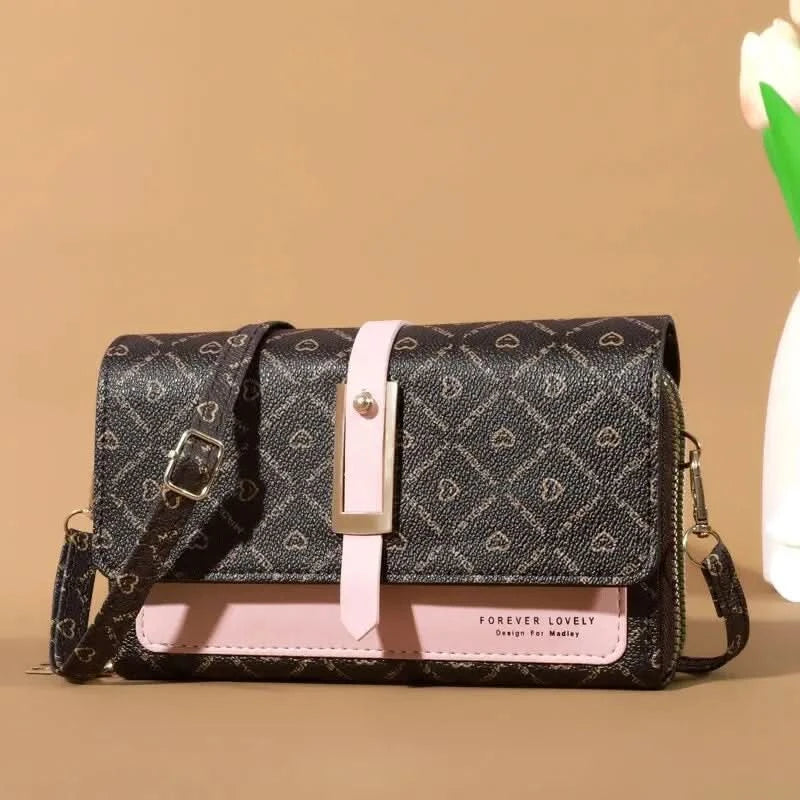 Mini Women's Wallet Handbag Multi Card Large Capacity Casual Shoulder Bag Mobile Phone Packet Fashion New Style Crossbody Wallet - M & M Global