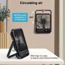Desk Fan, Portable USB Rechargeable Fan, 180° Tilt Folding Personal Fan With Power Display, 5 Speeds Ultra Quiet Table Fan - M & M Global