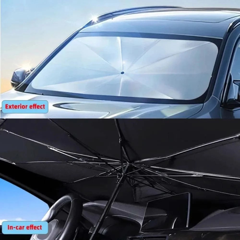 Car Sunshade Umbrella For Auto Shading Car Sun Shade Protector Parasol Summer Sun Interior Windshield Protection Curtain - M & M Global