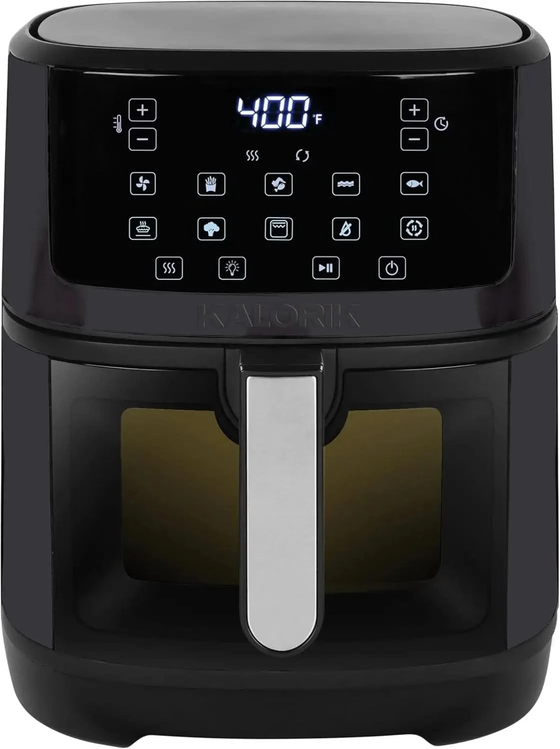 7 Quart Touchscreen Air Fryer with Window, Black (FT 52324 BK) - M & M Global