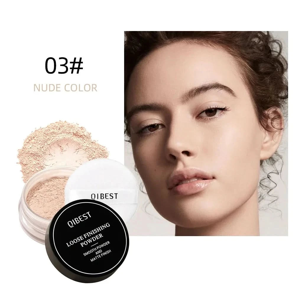 Face Loose Powder Translucent Matte Pink White Setting Powder Oil-Control Cosmetics Long-Lasting Waterproof Facial Makeup Powder - M & M Global