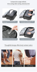 Men Travel Backpack vacuum compression 17 inch Laptop Backpack Business Large Capacity school Backpack Expanded Hiking backpack - M & M Global