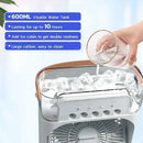 3 In 1 Fan AIr Conditioner Household Small Air Cooler LED Night Light Portable Humidifier Air Adjustment Fan Office Home Fan New - M & M Global