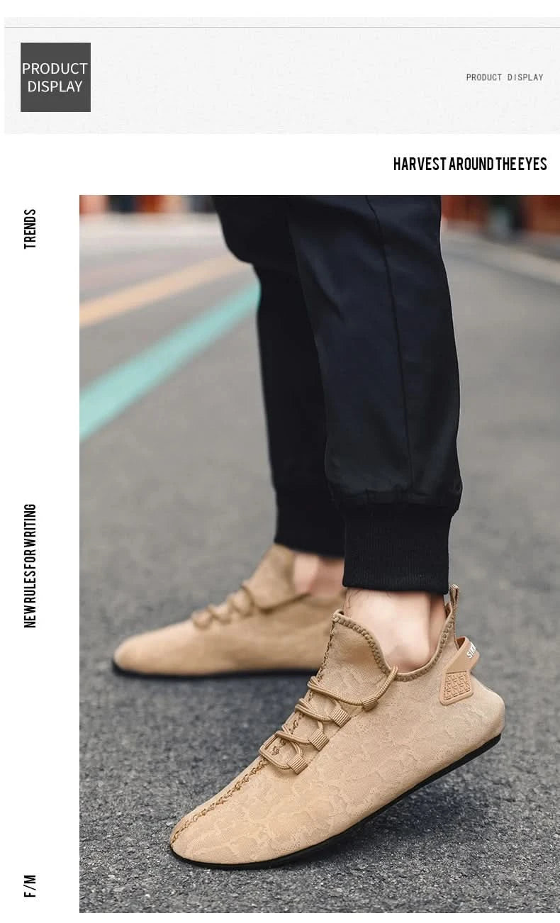 YRZL Men Mesh Loafers Driving Moccasins High Quality Flats Walking Shoes Breathable Non Slip Casual Loafers Summer Mens Shoes - M & M Global
