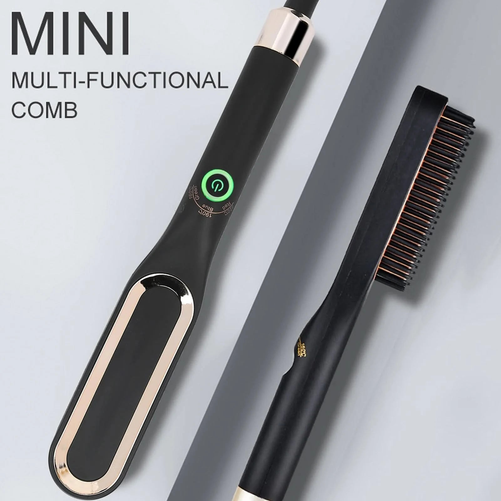 Electric Beard Straightening Comb Multifunctional Beard Straightener Brush Hair Styling Tool for Men - M & M Global