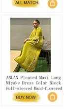 ANLAN Miyake Pleated Maxi Long Dress Mesh Petal Sleeve Half Turtleneck Formal Dresses for Women 2024 New Hot Sales 6KK9927 - M & M Global
