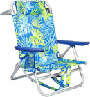 Backpack Beach Chairs for Adults,Pack Folding Heavy Duty Camping Chair with Large Pockets and Cup Holder,Adjustable high Beach