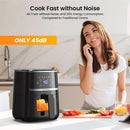 Air Fryer 5 Quart, Digital Display Air Fryer Toaster Oven Combo with 8 Cooking Presets Oilless Cooker for Quick Meal, Visible Wi - M & M Global