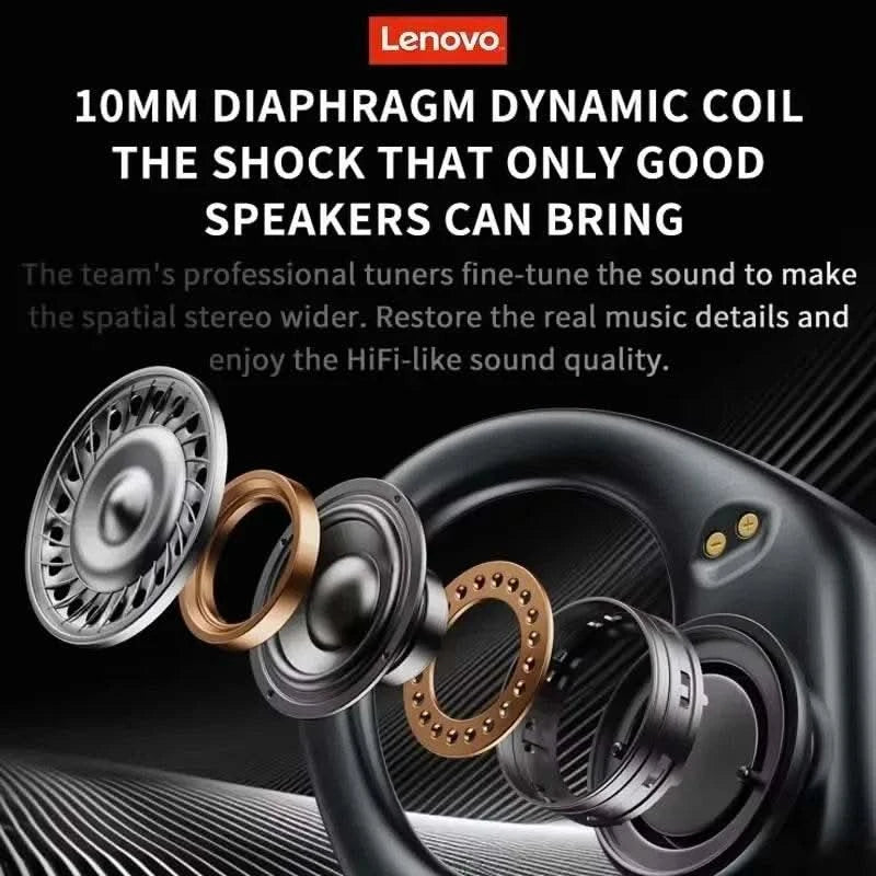 100% Lenovo Official Genuine Thinkplus XT80 Wireless Bluetooth Earphones 100h Ultra-long Battery Life Waterproof Sport Headphone - M & M Global
