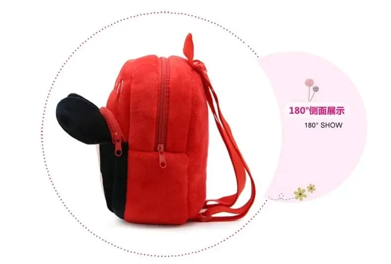 MINISO Disney Cartoon Backpack Mickey Mouse Minnie Winnie The Pooh Plush School Bag Kindergarten Child School Supplies Baby Bags - M & M Global