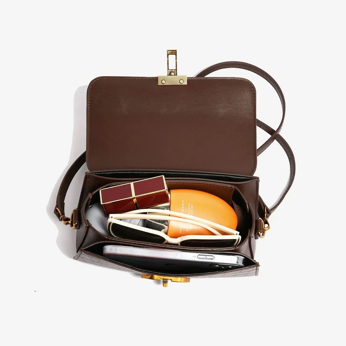 Small Leather Armpit Bags for Women, Chain Shoulder, Crossbody Bag, Ladies Vintage Underarm Handbags, Summer - M & M Global