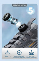 Rotating Button Steel Toe Safety Shoes Men Anti-smash Anti-puncture Work Shoes Breathable Sport Shoes Security Protective Boots