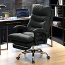 Comfortable Office Chair High Back Executive Desk Chair Leather Computer Gaming Chair Swivel Office Chairs with Footrest
