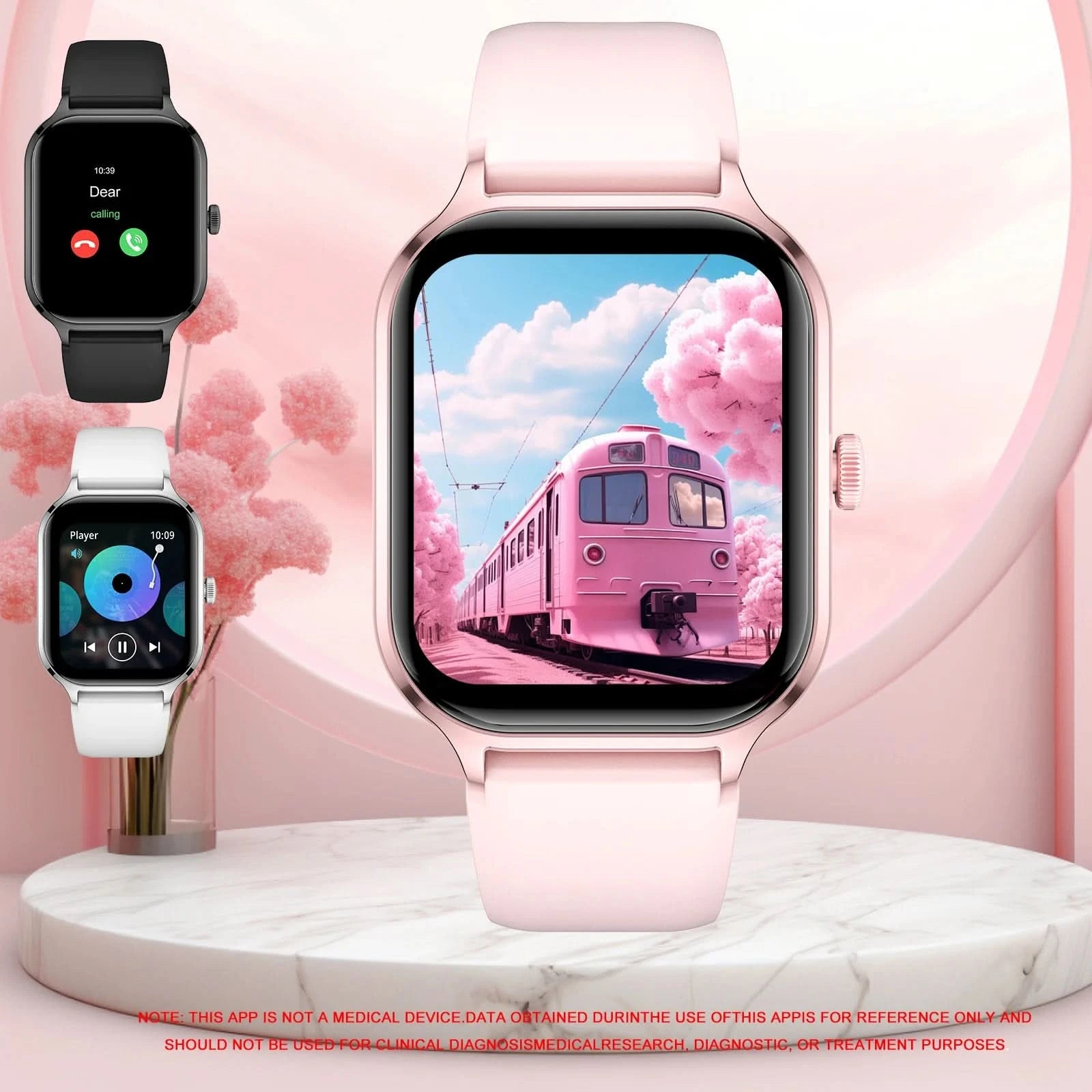 Smart Watch For Women Full Touch Screen Bluetooth Call Watches Sport Fitness Tracker Smartwatch Lady - M & M Global
