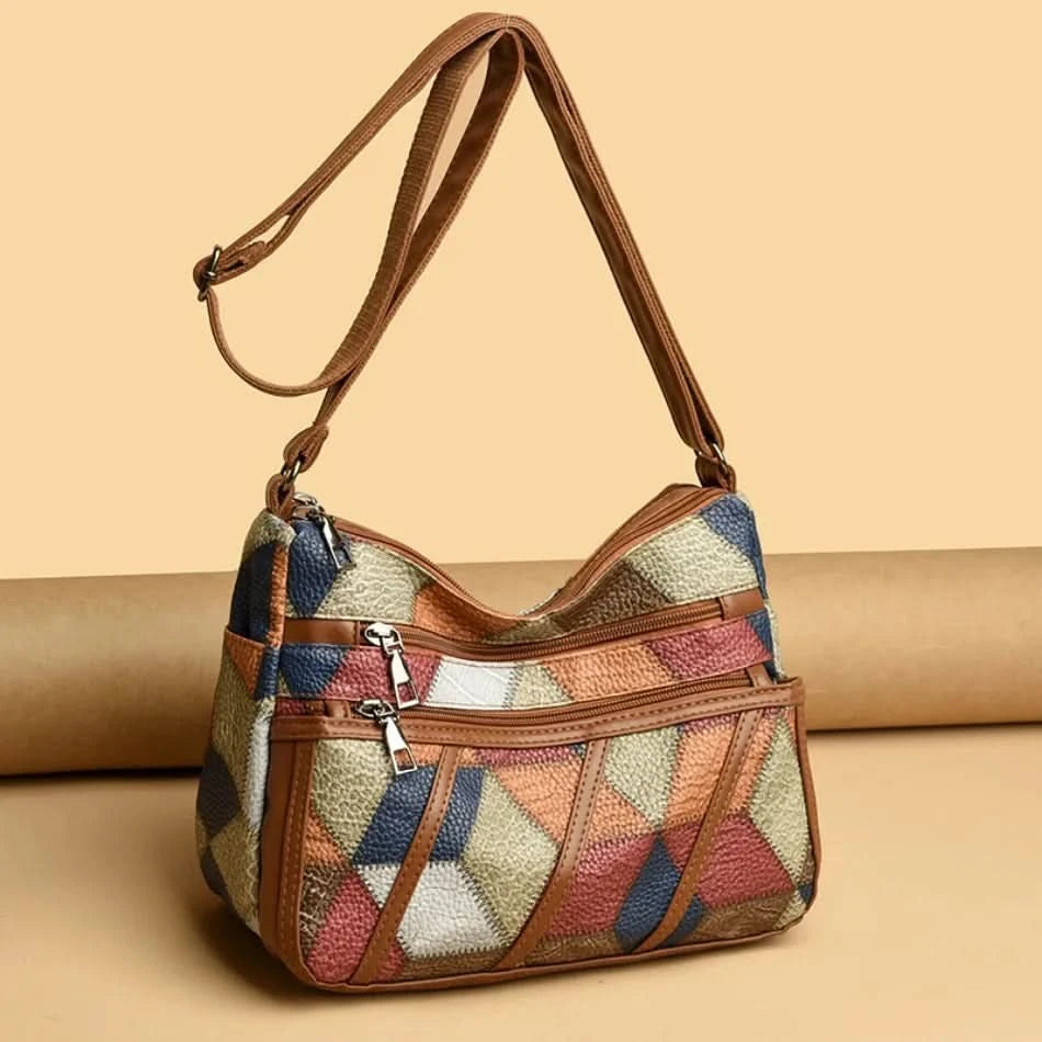 Soft Leather Purses and Handbags Casual Shoulder Crossbody Bags for Women 2024 Vintage Multi-pocket Ladies Messenger Bags Design - M & M Global