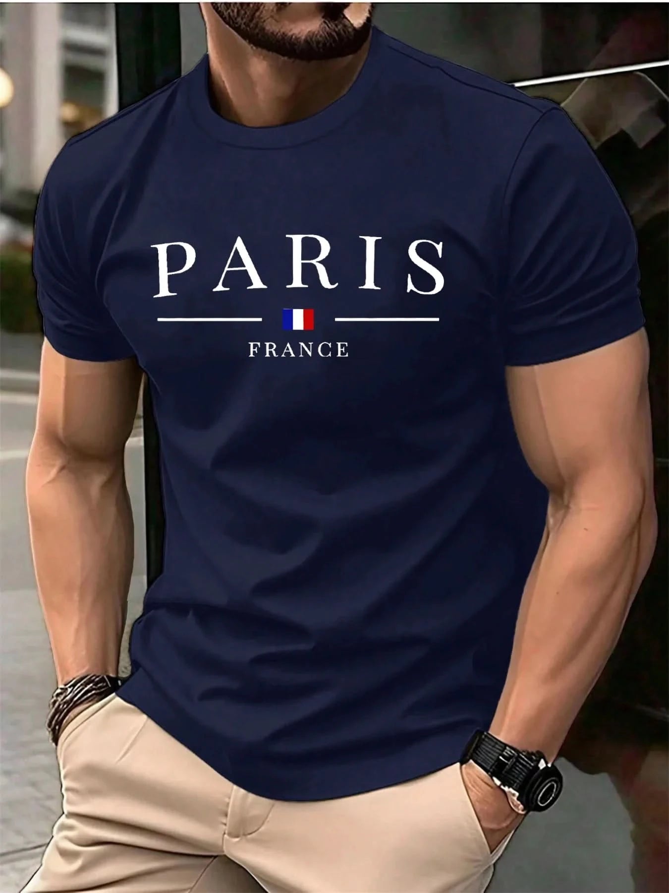 Summer Men's T-shirt 3D letter pattern Printing T-shirt Men's Personalized Hip Hop Street Clothing Tops Casual T-shirt for man - M & M Global