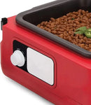 6 quart multi-purpose travel slow cooker, programmable self-insulation kitchen appliances, easy to carry, red - M & M Global