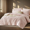 Pink quilted comforter set on a bed with pillows in a softly lit bedroom.

7-piece comforter set

Brushed microfiber bedding

Ultra-soft quilt set

Lightweight comforter set

Machine washable bedding

All-season bedding set

Luxury bed set queen size

Bedding gift set

Modern bedroom decor