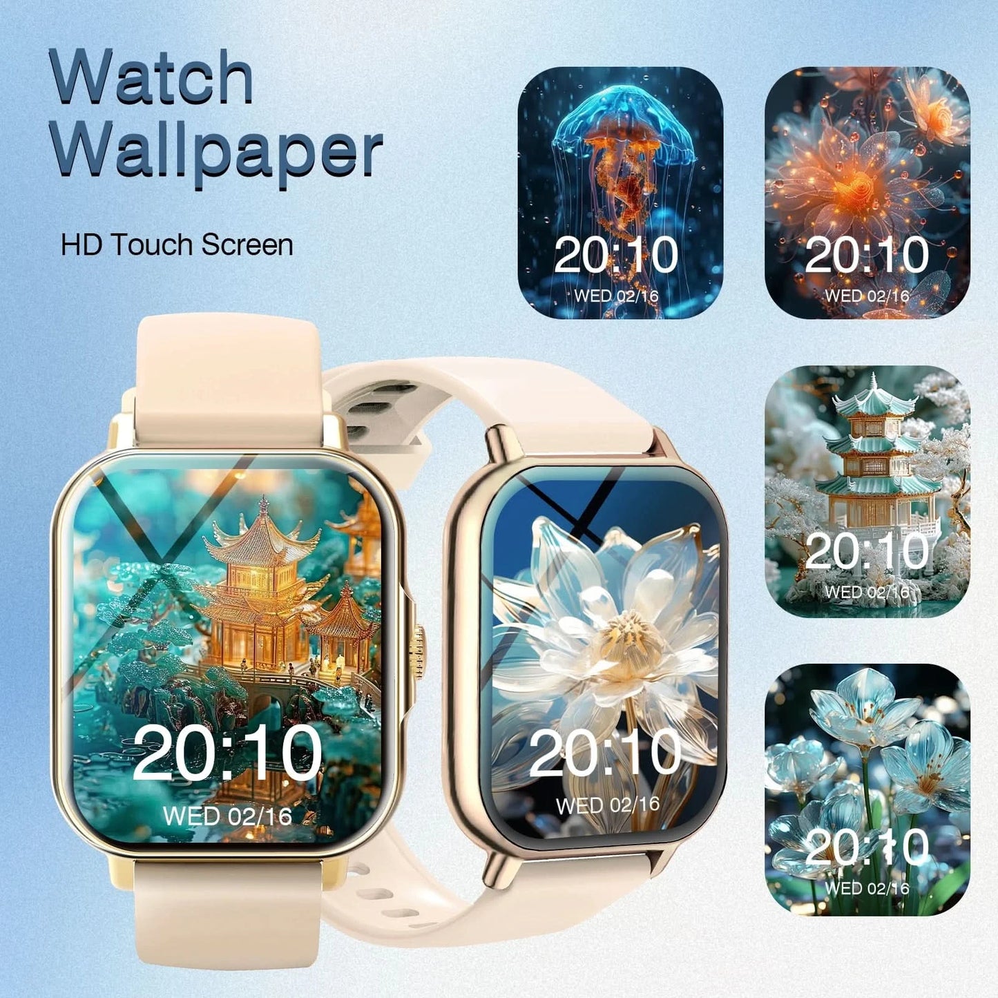 Smart watch, multiple sports modes, message reminders, various APP reminders, custom wallpapers, suitable for men and women