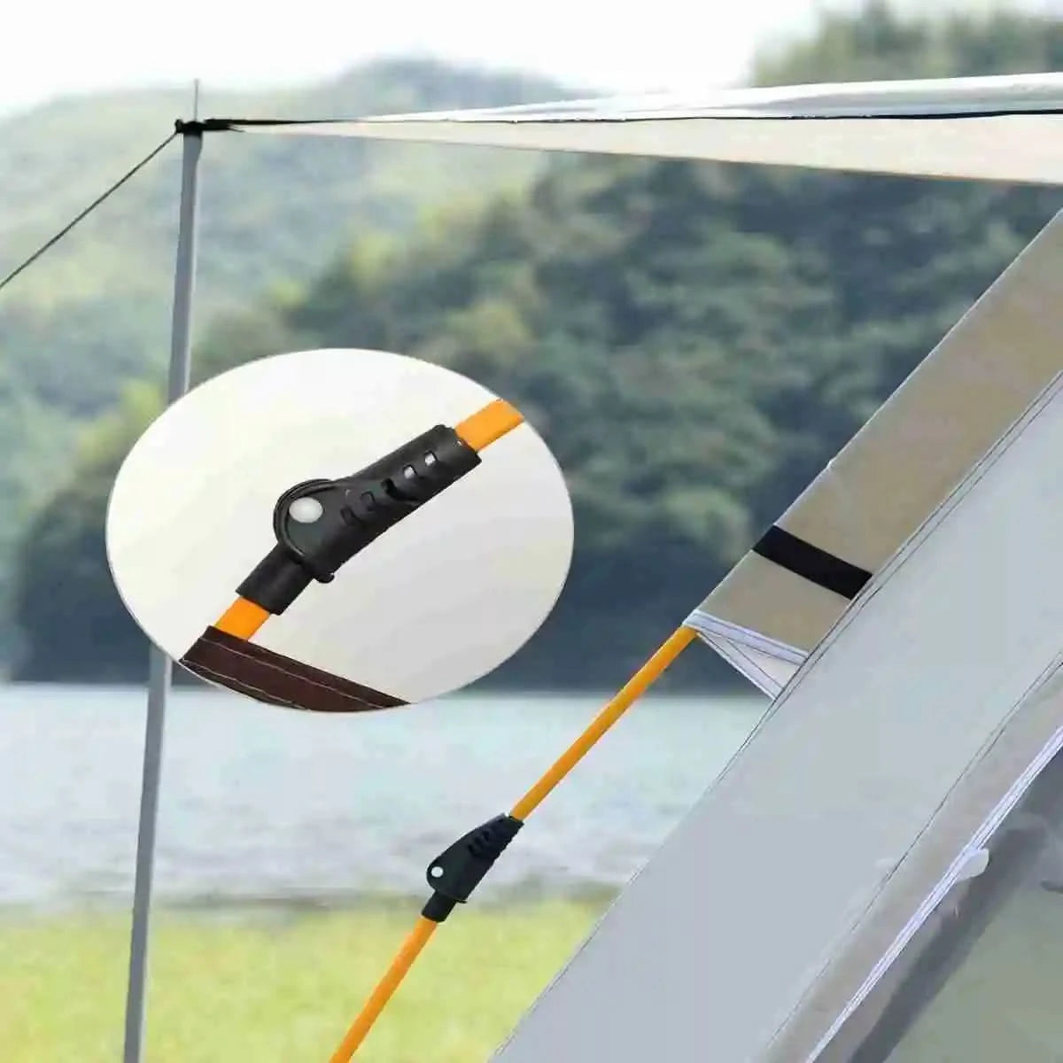 Outdoor shelter Sunshade Self-driving Travel Camping Tent Reactive outdoor Camping tent Two doors and two windows