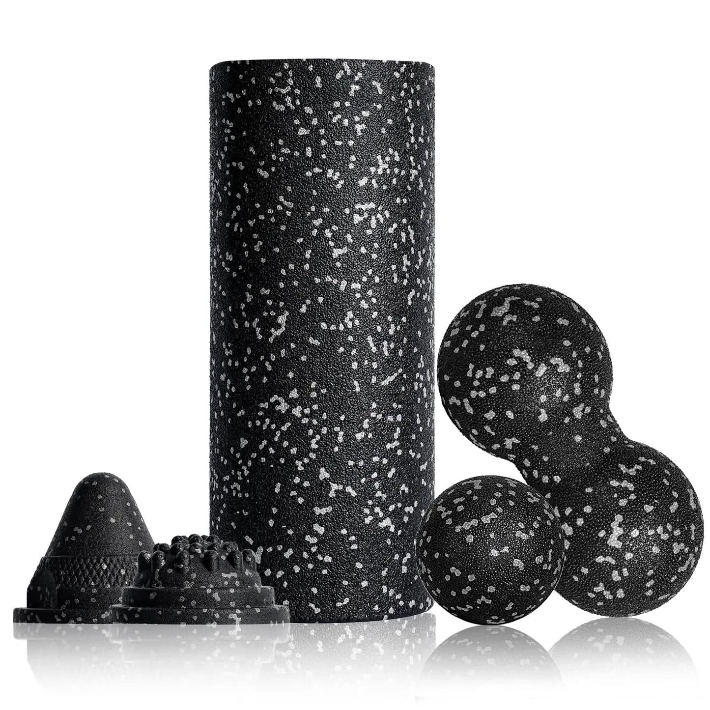 Yoga Massage Foam Rollers 5in1 Fascia Balls Yoga Column EPP High Density Fitness Roller &Ball Leg Back Neck Massager Pain Relief - M & M Global