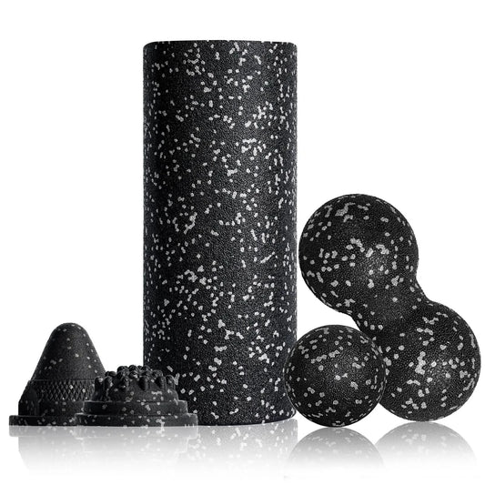 Yoga Massage Foam Rollers 5in1 Fascia Balls Yoga Column EPP High Density Fitness Roller &Ball Leg Back Neck Massager Pain Relief - M & M Global