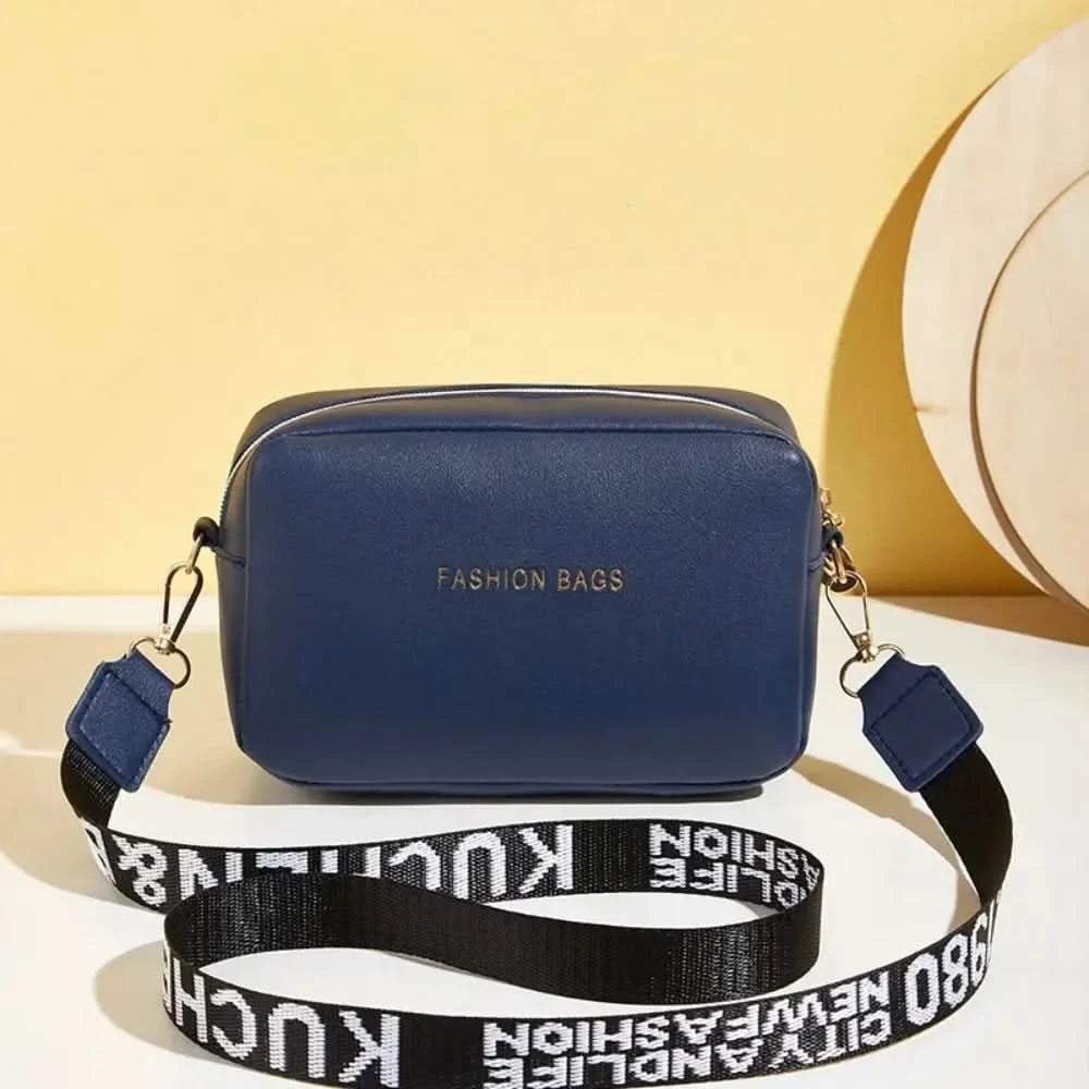 Women Handbag and Purse Simple Designer Fashion Casual Messenger Bag Wide Strap Shoulder Bag Female Small Phone Crossbody Bag - M & M Global