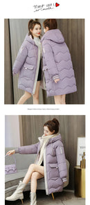 Women's Mid-length 2025 Korean Loose Winter Cotton Coat Thickened Cotton Jacket Bread