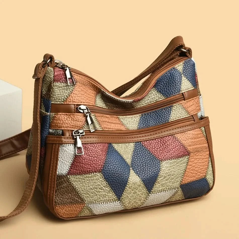 Soft Leather Purses and Handbags Casual Shoulder Crossbody Bags for Women 2024 Vintage Multi-pocket Ladies Messenger Bags Design - M & M Global